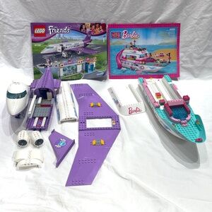 Pieces for LEGO Friends Airplane and MEGA BLOKS Barbie Cruise Ship Sets